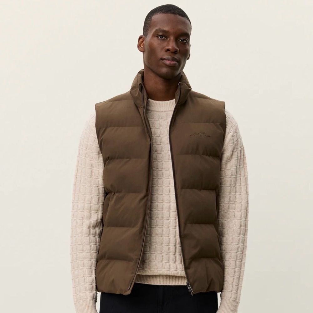 St. John's Bay Men's Tan Puffer Vest